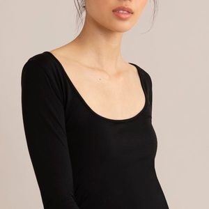 Modern Citizen Square neck tie-front dress